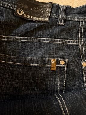 South Pole Men's Dark Blue Relaxed Straight Jeans